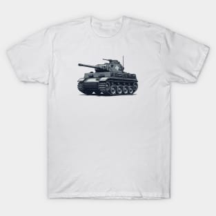 Vintage German Panzer Tank Illustration T-Shirt